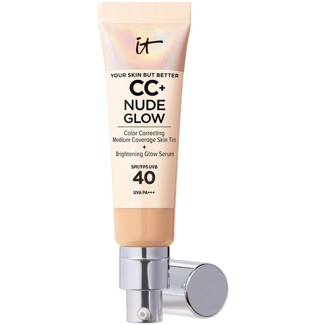 IT Cosmetics CC+ and Nude Glow Lightweight Foundation and Glow Serum with SPF40 32ml (Various Shades) - Medium on Productcaster.