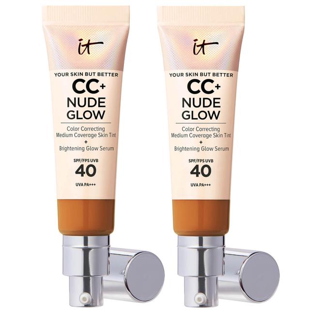 IT Cosmetics CC+ and Nude Glow Lightweight Foundation and Glow Serum with SPF40 32ml (Various Shades) - Rich on Productcaster.