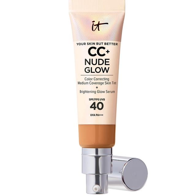 IT Cosmetics CC+ and Nude Glow Lightweight Foundation and Glow Serum with SPF40 32ml (Various Shades) - Tan on Productcaster.