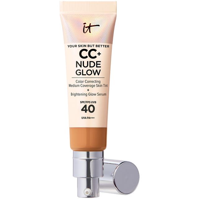 IT Cosmetics CC+ and Nude Glow Lightweight Foundation and Glow Serum with SPF40 32ml (Various Shades) - Tan on Productcaster.