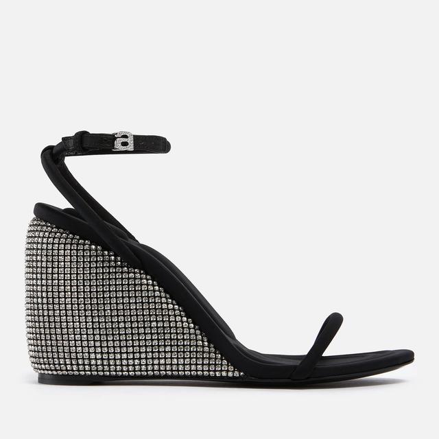 Alexander Wang Dahlia Crystal-Embellished Neoprene Wedge Sandals - UK 5 on Productcaster.