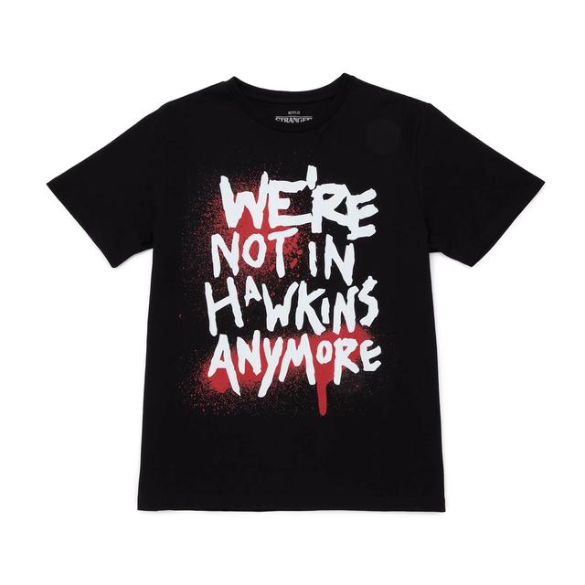 Stranger Things Not In Hawkins Unisex T-Shirt - Black - 4XL on Productcaster.