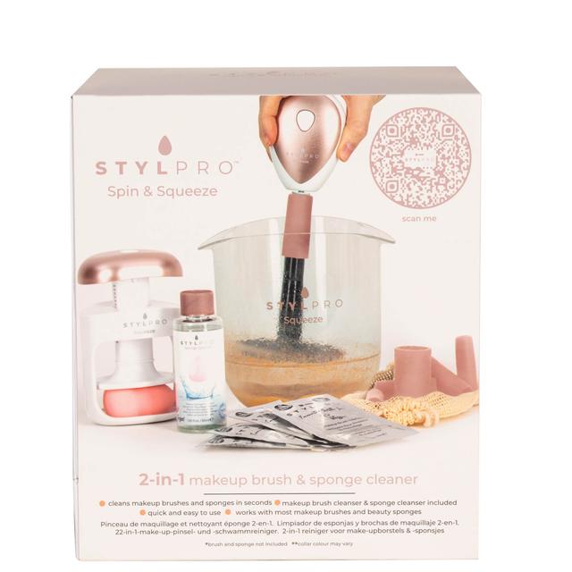 StylPro Spin and Squeeze Makeup Brush and Beauty Sponge Cleaner on Productcaster.