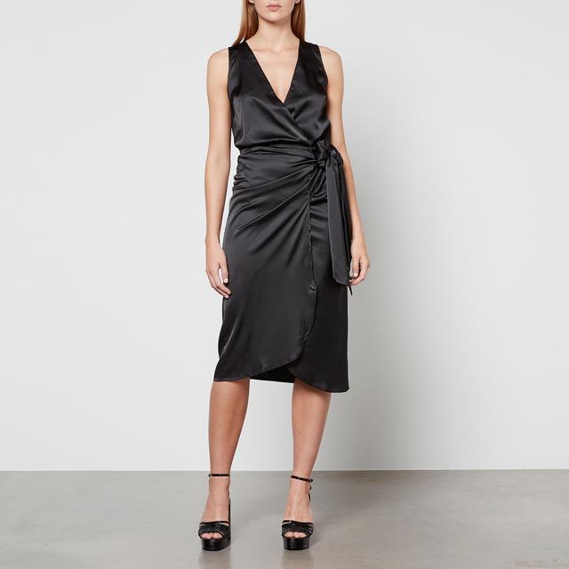 Never Fully Dressed Vienna Satin Wrap Dress - S on Productcaster.