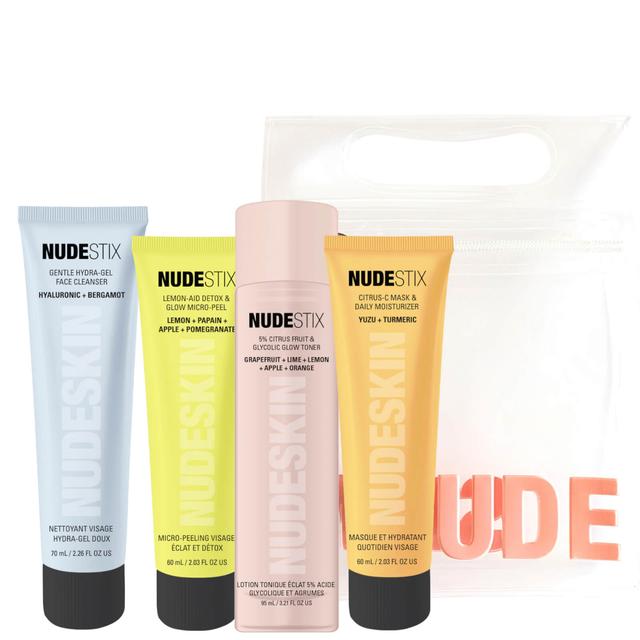 NUDESTIX Nudeskin 4-Step: Citrus Renew Set for Gentle Skin on Productcaster.