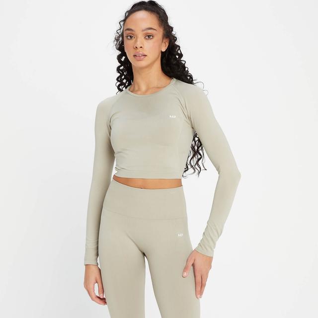 35% Off MP Dámský Shape Seamless Crop Top S Dlouhým Rukávem – Světle Šedý - XL on Productcaster.