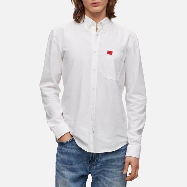 HUGO Evito Cotton-Canvas Shirt - L on Productcaster.