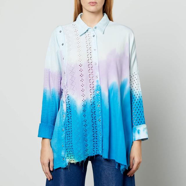 Marques Almeida Tie Dye Organic Cotton Shirt - UK 14 on Productcaster.