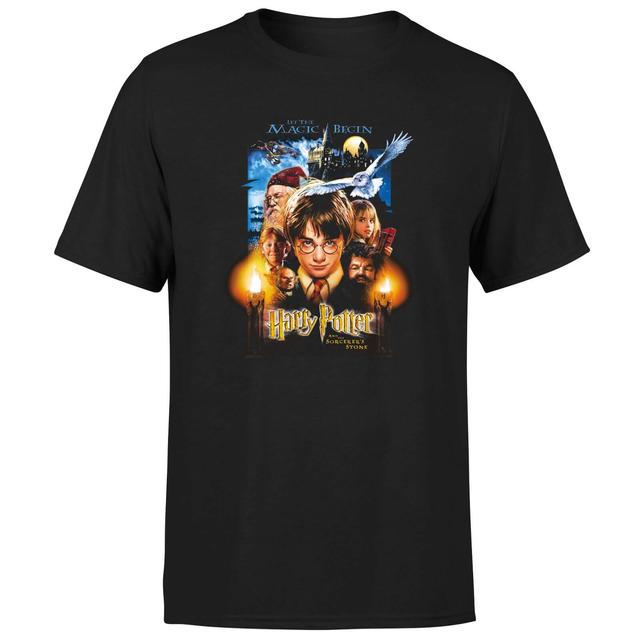 Harry Potter The Sorcerer's Stone Unisex T-Shirt - Black - 4XL - Negro on Productcaster.