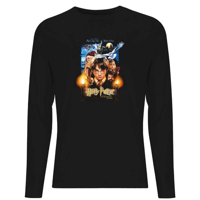 Harry Potter The Sorcerer's Stone Unisex Long Sleeve T-Shirt - Black - L - Black on Productcaster.