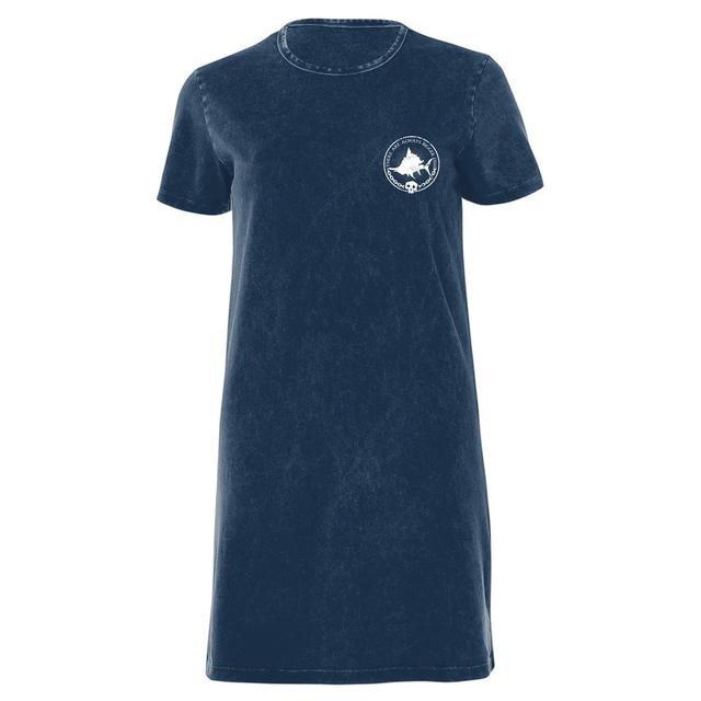 Sea of Thieves Hunter's Call Women's T-Shirt Dress - Navy Acid Wash - XXL - Navy Acid Wash on Productcaster.