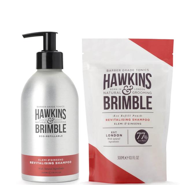 Hawkins & Brimble Shampoo Refill and Pouch Bundle on Productcaster.