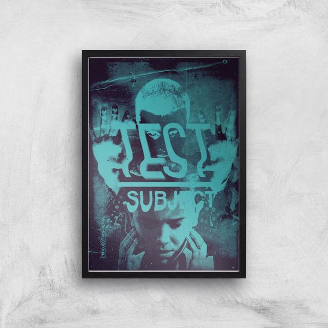 Stranger Things Test Subject Giclee Art Print - A2 - Black Frame on Productcaster.