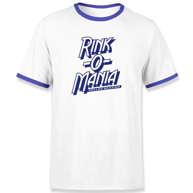 Camiseta Stranger Things Rink-O-Mania Unisex Ringer - Blanco/Azul - XL - Blanco on Productcaster.