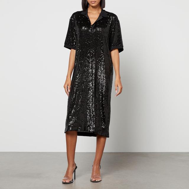 In the Mood for Love Sequined Mesh Midi Dress - L on Productcaster.