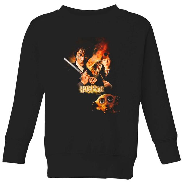 Harry Potter Chamber Of Secrets Kids' Sweatshirt - Black - 5-6 Anni - Nero on Productcaster.