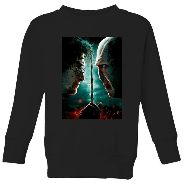 Harry Potter Deathly Hallows - Part 2 Kids' Sweatshirt - Black - 7-8 Years - Black on Productcaster.