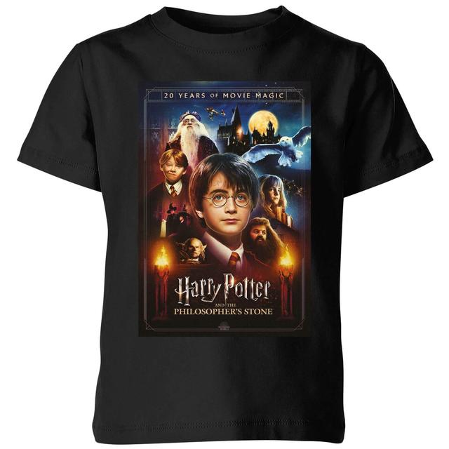 Harry Potter Philosopher's Stone Kids' T-Shirt - Black - 5-6 ans - Noir on Productcaster.