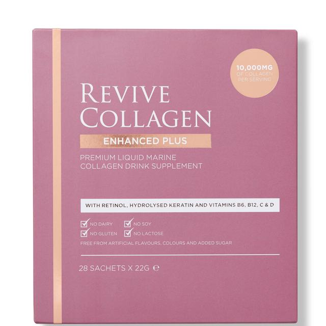 Revive Collagen Enhanced Plus 10,000mgs Liquid Hydrolysed Marine Collagen Sachet (28 Day) on Productcaster.