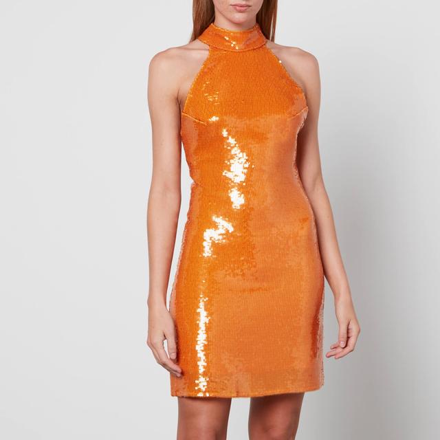 De La Vali Women's Fuego Dress - Orange Sequin - UK 6 on Productcaster.