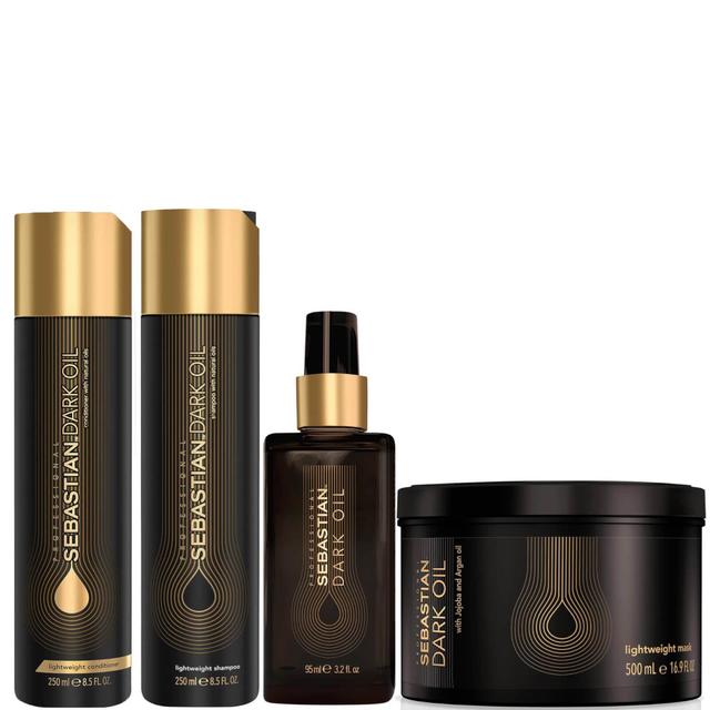 Sebastian Professional Dark Oil Shampoo, Conditioner, Mask and Styling Oil Regime Bundle on Productcaster.