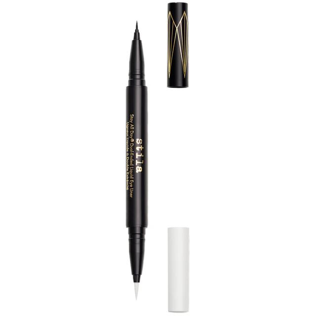 Stila Stay All Day Dual-Ended Liquid Eye Liner 4.5ml (Various Shades) - Intense Black/Snow on Productcaster.