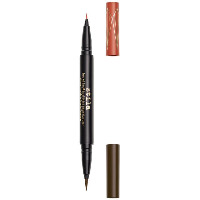 Stila Stay All Day Dual-Ended Liquid Eye Liner 4.5ml (Various Shades) - Amber/Dark Brown on Productcaster.