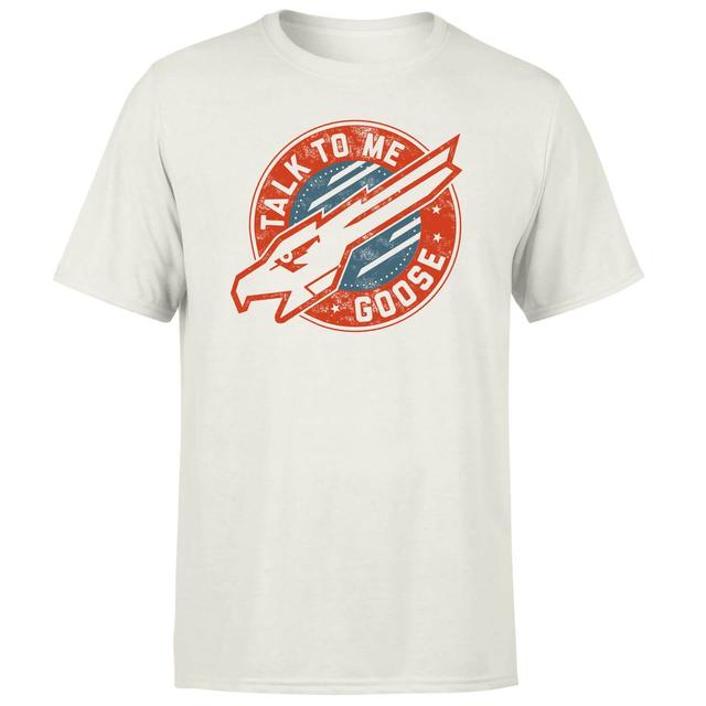 Top Gun Talk To Me Goose Unisex T-Shirt - White Vintage Wash - XXL on Productcaster.