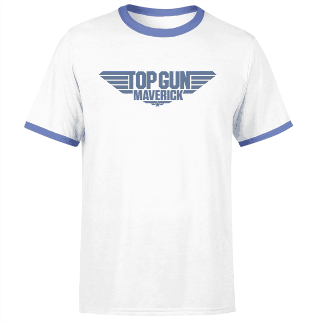 Top Gun Hard Deck Unisex Ringer T-Shirt - White/Navy - XXL - White/Navy on Productcaster.