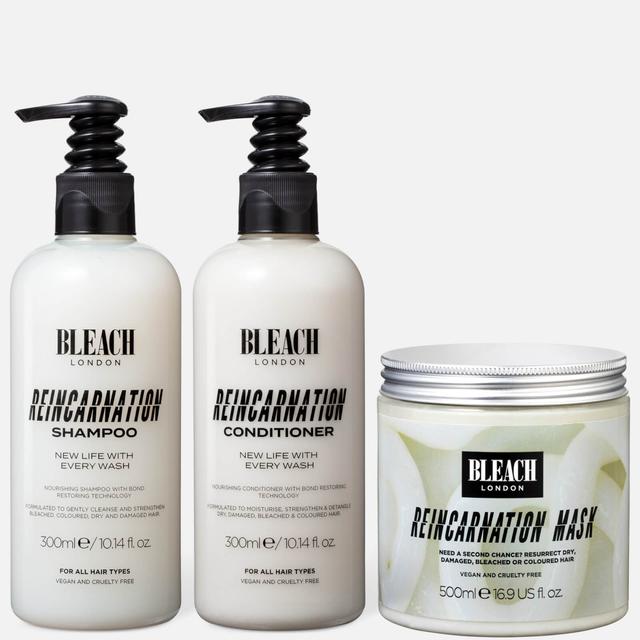 Bleach Reincarnation Shampoo and Conditioner 300ml Bundle with 500ml Reincarnation Mask on Productcaster.