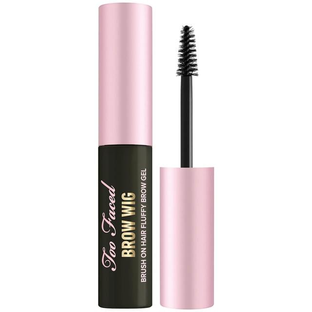 Too Faced Brow Wig Brush On Hair Fluffy Brow Gel 5.5ml (Various Shades) - Soft Black on Productcaster.