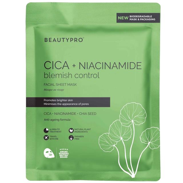 BEAUTYPRO Cica and Niacinamide Face Mask 22ml on Productcaster.