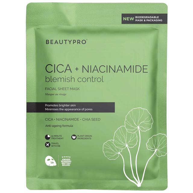 BeautyPro Cica and Niacinamide Face Mask 22ml on Productcaster.