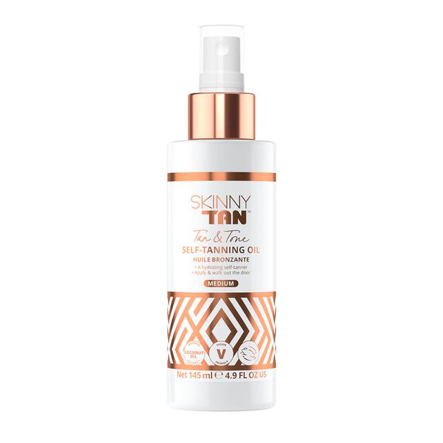 Skinny Tan Tan & Tone Self Tanning Oil Medium 145ml on Productcaster.