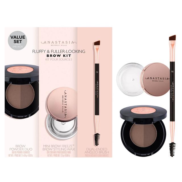 Anastasia Beverly Hills Fluffy and Fuller Looking Brow Kit (Various Shades) - Ebony on Productcaster.