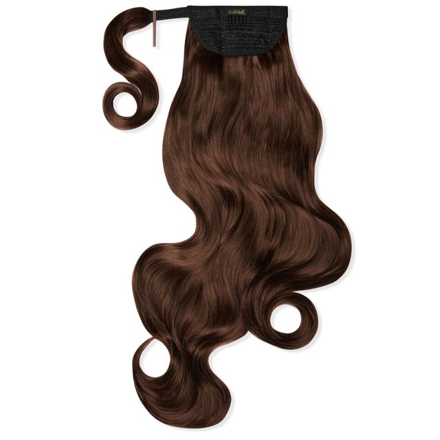 LullaBellz Grande 26" Blow Dry Wraparound Pony (Various Shades) - Choc Brown on Productcaster.