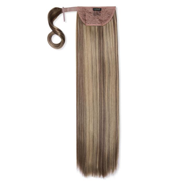 LullaBellz Grande 26" Straight Wrap Around Pony (Various Shades) - Mellow Brown on Productcaster.