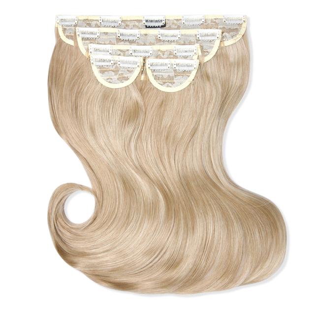 LullaBellz Super Thick 16" 5 Piece Blow Dry Wavy Clip In Extensions (Various Shades) - California Blonde on Productcaster.