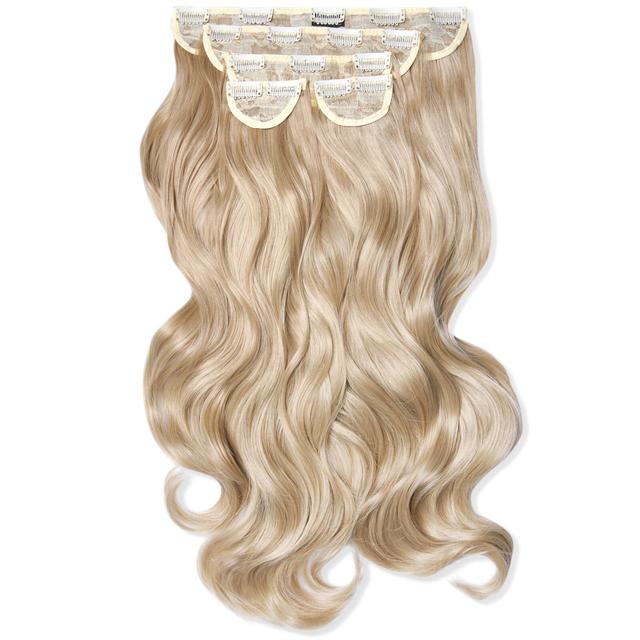 LullaBellz Super Thick 22" 5 Piece Curly Clip In Extensions (Various Shades) - California Blonde on Productcaster.