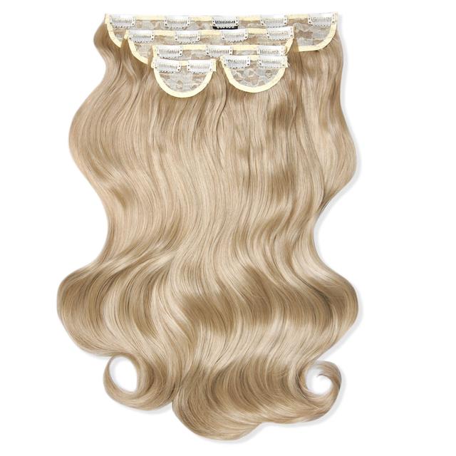 LullaBellz Super Thick 22" 5 Piece Natural Wavy Clip In Extensions (Various Shades) - California Blonde on Productcaster.