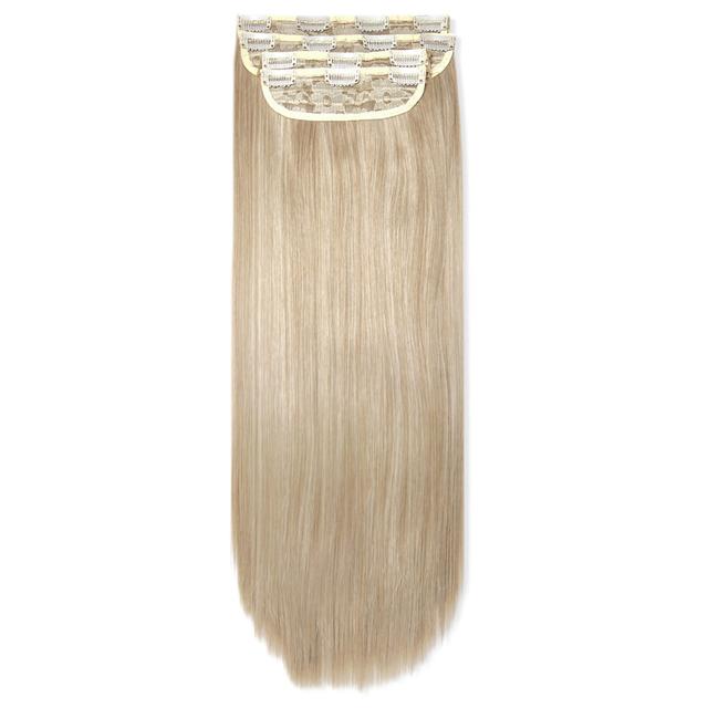 LullaBellz Ultimate Half Up Half Down 22" Straight Extension and Pony Set (Various Shades) - California Blonde on Productcaster.