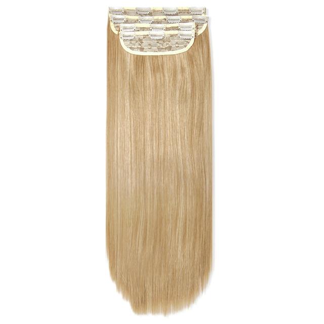 LullaBellz Ultimate Half Up Half Down 22" Straight Extension and Pony Set (Various Shades) - Golden Blonde on Productcaster.