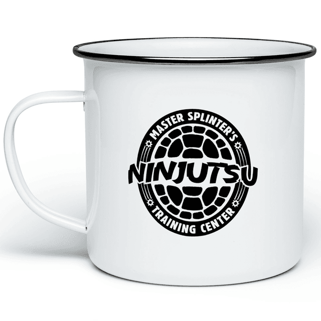 Teenage Mutant Ninja Turtles Master Splinter's Ninjutsu Training Center Enamel Mug - White on Productcaster.