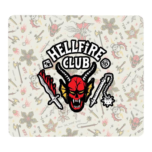 Stranger Things Hellfire Club Icons Gaming Mouse Mat - Small on Productcaster.