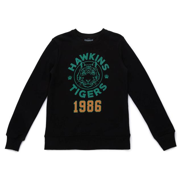 Stranger Things Hawkins Tigers 1986 Sweatshirt - Black - M on Productcaster.