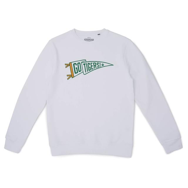 Stranger Things Go Tigers! Sweatshirt - White - XL on Productcaster.