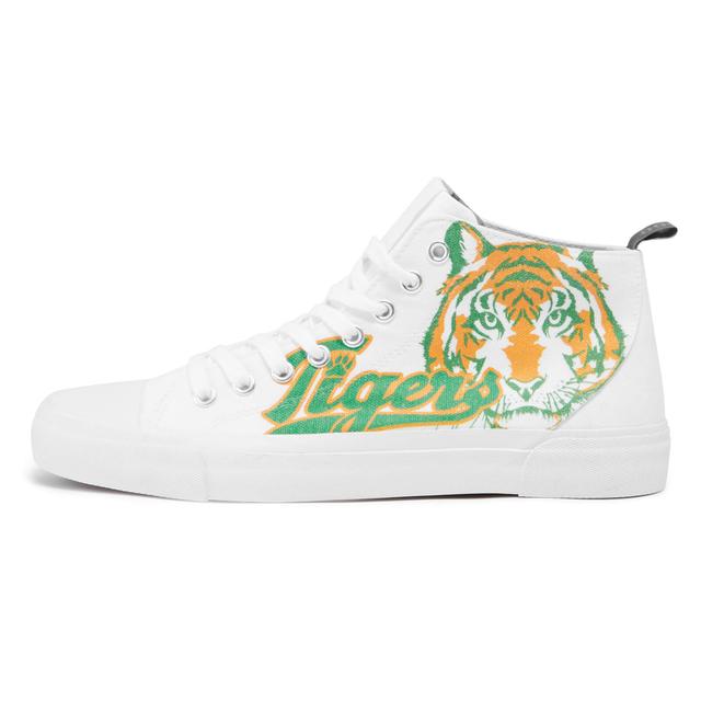 Akedo x Stranger Things Hawkins Tigers White Signature High Top - UK 11 / EU 45.5 / US Men's 11.5 / US Women's 13 on Productcaster.