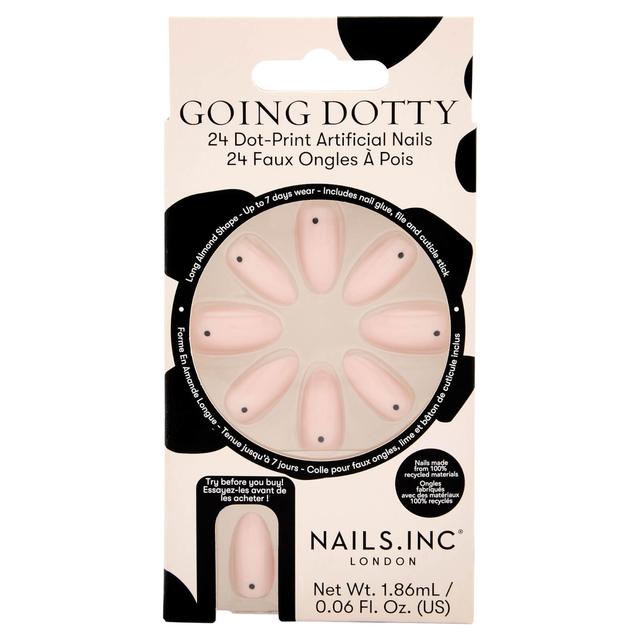 nails inc. Going Dotty Dot-Print Artificial Nails (Pack of 24) on Productcaster.