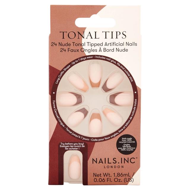 nails inc. Tonal Tips Artificial Nails (Pack of 24) on Productcaster.