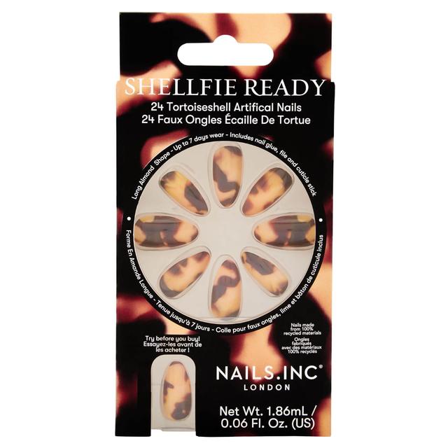 nails inc. Shellfie Ready Tortoiseshell Artificial Nails (Pack of 24) on Productcaster.